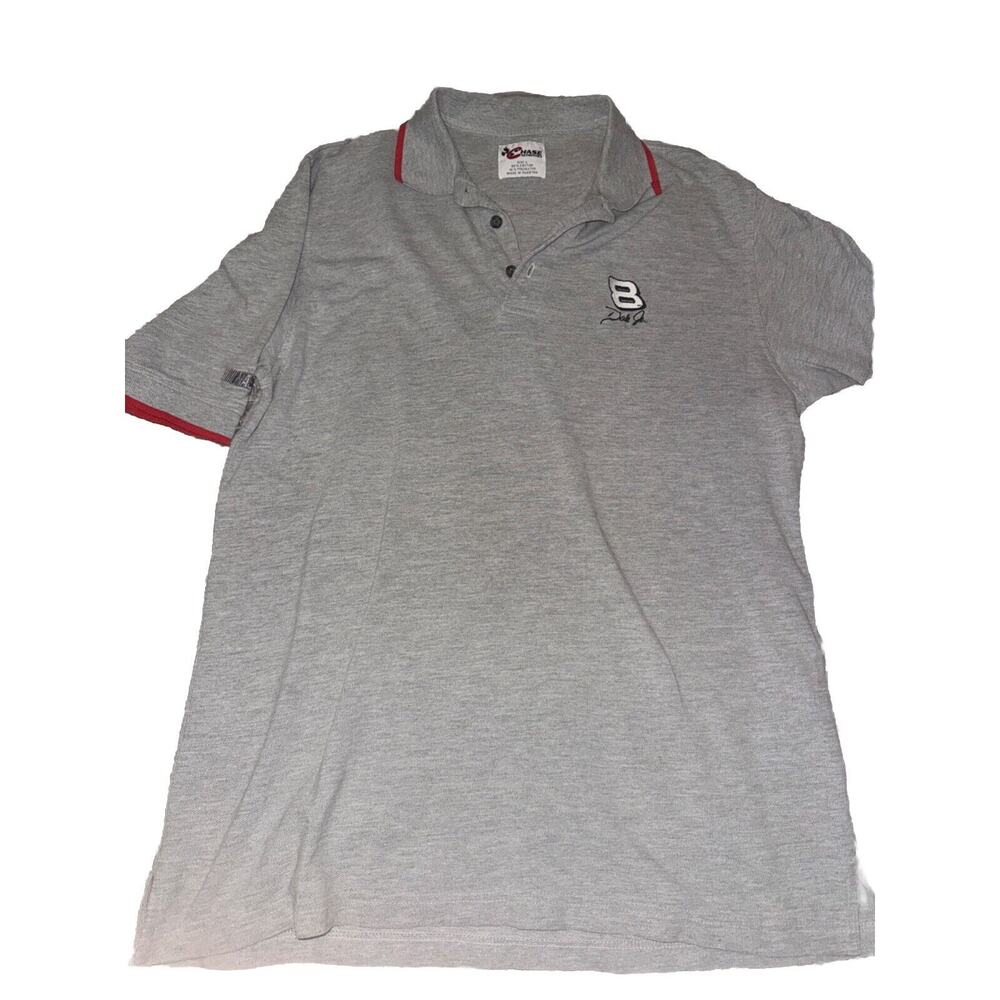 Chase Authentics Dale Earnhardt Jr. Gray Polo Size L O28